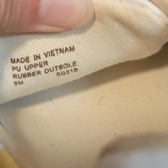 Michael Kors Poppy Logo Stripe Lace Up Sneakers Wave Print Buttercup - Picture 12 of 13